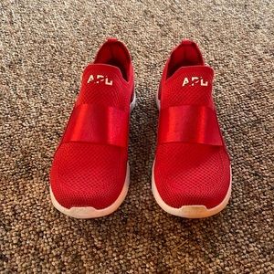 APL Slip-on, red, lightweight sneakers.